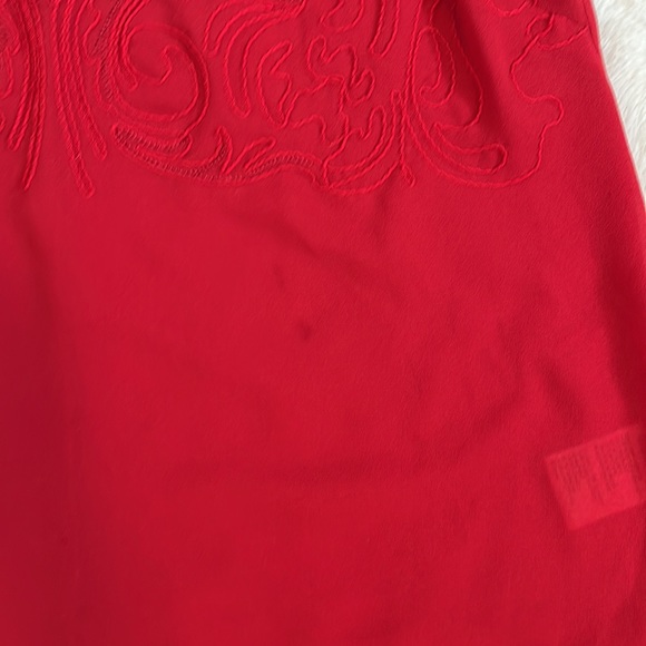 Pins & Needles red embroidered tank sz S - Picture 4 of 6